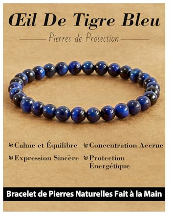 Landorilo Heilstein Armband für Damen Herren 6mm, 31 Natursteinarten | Echte Naturstein Perlen, Perlenarmband für Chakren, Personalisierte Geschenke für Sie & Energiekarten,Inklusive Ersatzperlen