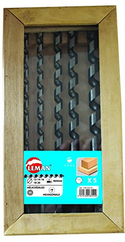 Leman 308.500.05 Coffret de 5 Strähnen Ø 12/14/16/18/20 mm LT 460 mm-Queue 6 mm Kant Dachüberstand