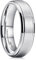 King Will Basic Men's Tungsten Carbide Ring 6mm Polished Beveled Edge Matte Brushed Finish Center Wedding Band 9
