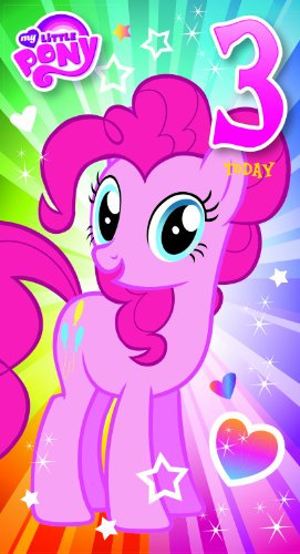 My Little Pony MP010 Happy 3rd Birthday, Hope It's The Best Birthday Ever! Greeting Card