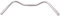 ERGOTEC handlebar-NSU 25.4, GW550, GL140, GH40, 67° stainless polished