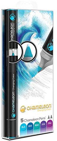 Chameleon Art Products - 5 permanente alkohol-filzstifte; Kühle Töne