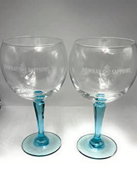 Bombay Sapphire Lot de 2 ballons en verre