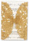 FLZOPYNE 20x Einladungskarten Hochzeit Lasercut Spitze Blume Design Für Geburtstag sfeier Quinceanera CW5008 (Gold Glitzer, 20 Stück)