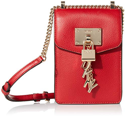 DKNY Damen Elissa Phone Crossbody Umhängetasche, BRT Red