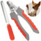 𝗪𝗶𝗻𝗻𝗲𝗿 𝟮𝟬𝟮𝟭* Krallenschere für Hunde mit Haustier Nagelfeile 5.5''/14cm, Krallenschleifer für Hunde, Haustier Nagelknipser für Hunde Katzen, Vögel und Nagetiere, Haustier Nagelschneider