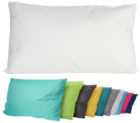 JACK Outdoor Lounge Kissen 30x50cm Dekokissen inkl. Füllung Wasserfest Sitzkissen Garten Stuhl Lotus Effekt, Farbe:Elfenbein