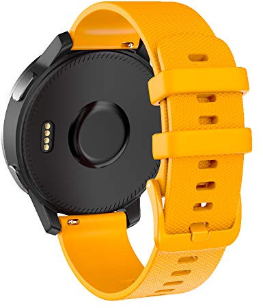 ISABAKE Bracelets de Remplacement pour Garmin Vivoactive 4 /Active/Samsung Galaxy Watch 46mm/Gear S3 Frontier/Classic Libération Rapide Watch Band en Silicone 22mm Strap