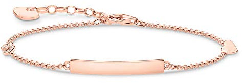 Thomas Sabo Armband Classic mit Herz & Infinity roségold, 925 Sterlingsilber, 16-19 cm Länge