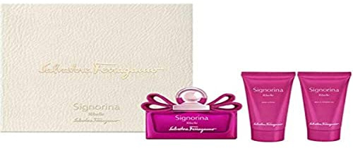 Salvatore Ferragamo Set Signorina Ribelle (Eau de Parfum, 50ml+Duschgel, 50ml+ Bodylotion, 50ml), 150 ml