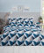 Rapport Home Rapport LEO Geometric Reversible Single Duvet Cover Set,Navy, Cotton