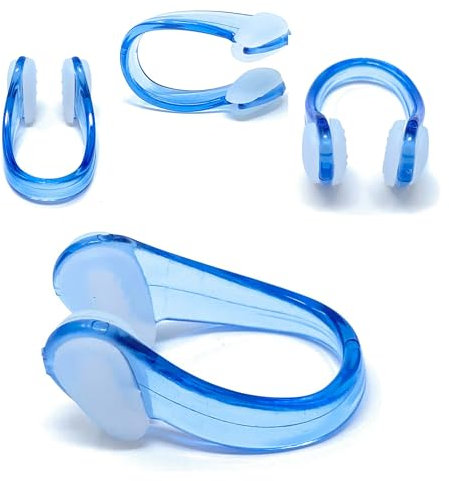 Stringinaso Nuoto - Tappo Naso Piscina - SCONTI QUANTITÀ - Sport in Acqua - Stringi Naso Bambini e Adulti - Unisex - Nuoto Sincronizzato - Quantità Confezioni: 1-10-25-50-100 PZ (Blu, Quantità 1 pz)