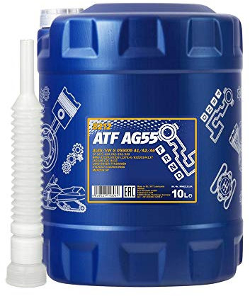 10l, MANNOL 8212 ATF AG55 6-G ZF Getriebe Öl + Ausgießer