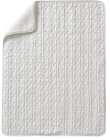 VERTBAUDET Decke aus Sherpa, kleines Schaf, naturfarben, 75 x 100 cm