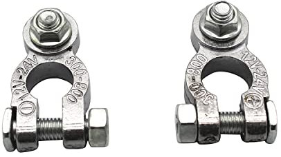 1 Pair Of Universal Car Battery Terminals SHLPDFM Heavy Duty Stud Type 8mm Cable