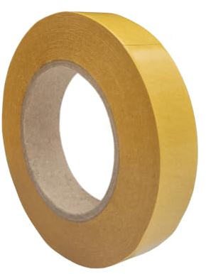 Kstar Klebeband doppelseitig dünn, handreißbar, stark klebend in Industriequalität, Universelles doppelseitiges Klebeband extra stark für fast alle Untergründe, Breite & Länge wählbar (19 mm x 50 m)