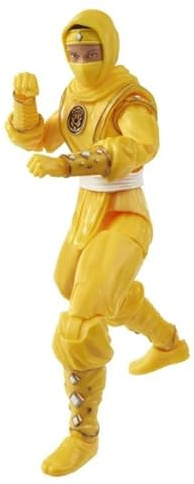 Mighty Morphin Power Rangers Lightning Collection, Ninja-Rangers-Kollektion, Rot, Rosa, Gelb, Blau, Schwarz, Weiß (Gelb Ninja-Ranger)