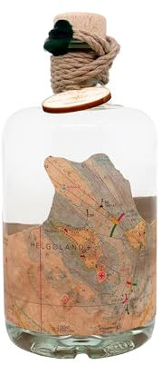 Navis Gin NORDSEE - Klassischer Premium Gin mit regionalen Botanicals von der Nordsee-Küste - klassisch herb mit typischer Wacholdernote - originale Seekarte als Banderole - 43% Vol. - 0,5l