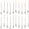 Inweder Bougeoir en Verre Modern Porte-Bougies: Lot de 20 Bougeoirs Coniques Claire Supports pour Bougies Petite Bougeoir en Vrac pour Mariage Noël Evénement Décoration Intérieure