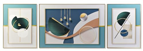 CUADRO SET 3 ALUMINIO MDF 240X3X80 MODERNO
