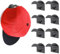 Qinsky Selbstklebende Huthaken,8Pcs Cap Halterung Wand Selbstklebende Hut-Haken Kappenhaken für die Wandmontage,Geeignet für Alle Arten von Mützen,Schals,Taschen,Handtüchern