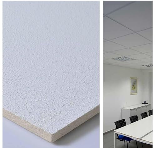 Akifix ITP ST13002.00.U Panneau de contrôle de plafond sandé fibre minérale torsadée 60 x 60 x 13/5,04 m² (14 pièces), 14 pièces, bord lay-on