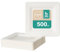 BEST PRODUCTS 500 Platos Caña de Azúcar Desechables Ecológicos Biodegradables Compostables y Reciclables Para Fiestas Cumpleaños Comuniones Cuadrados Llanos 20x20cm