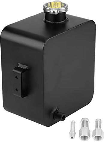 Tanque de Desbordamiento de Refrigerante, Depósito de Recuperación de Desbordamiento de Expansión de Refrigerante de Aluminio de 2,5 L Tanque de Agua con Tapa Tanque de Expansión