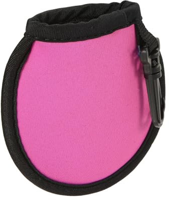 YOKIVE Portable Golf Ball Cleaner Pouch, Golf Ball Washer Pocket with Clip | Cleaning Golf Balls, Great for Golf Course Exercise (Pink, 4.13x3.94-Inch)