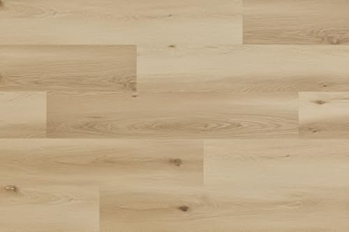WOODRIC EIR Klick-Vinylboden Eiche Nordland - 4mm/0.55mm, 100% wasserdicht, kratzfest, ideal für Fußbodenheizung, 2,24 m²/Paket, authentische Holzoptik.