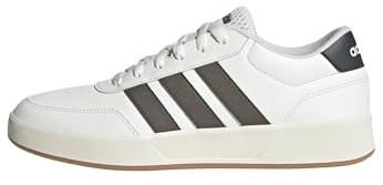 adidas Men's BREAKNET 3.0 Shoes, core White/Earth strata/Grey six, 12 UK