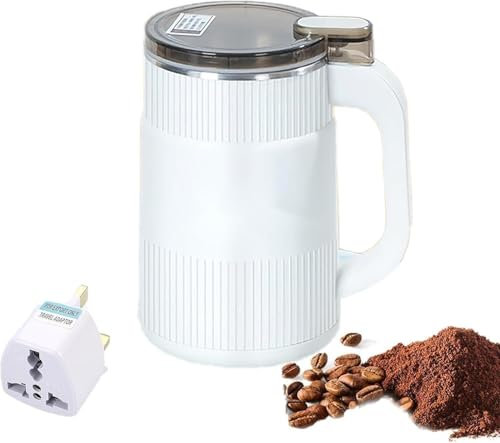 GKIRQVPE Grinder Electric, Coffee Bean Grinder,Grinder, For Kitchen,(Bianco)