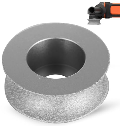 Bullnose Schleifscheibe, 25 mm, konkave Schleifscheibe, Porzellan, Bullnose Werkzeug, gelötete Schleifscheibe für Stein-Keramik-Polierprojekte
