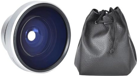 Fish Eye Lens 37mm 0.25X Super Fish Eye Additional Lens for 37mm Caliber Camera Lenses Camera Photography Lens for 37mm Camera Lens Default