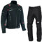 BOSmoto Motorradkombi Herren 2-teiler mit Protektoren – Leichte Textiljacke und Hose für den Sommer,Herren Motorrad Textil kombi,Motorrad Kombi (BLACK, XXL)