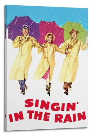 CIXWASDS Caning in the Rain Poster Wandkunst Leinwand Kunst Poster Moderne Deko Schlafzimmer Poster Schlafzimmer Dekor Poster 50x75cm