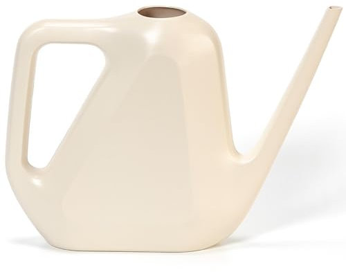 Annaffiatoio Piccolo per Piante Rave 1,6 L - Innaffiatoio Becco Lungo in Plastica - per Interni, Colori Avorio