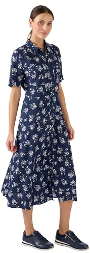 Damart - Floral Print Shirt Dress