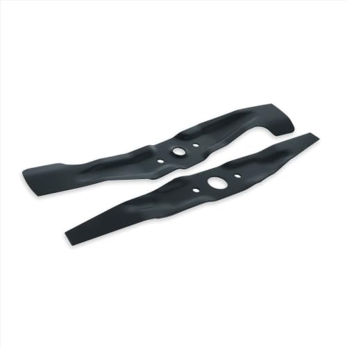 vhbw 2x Ersatz-Messer kompatibel mit Honda HRD536 | HRB535, HRX537, HRX537 C1, IZY 53, HRX537 C2 Rasenmäher - Ersatzklinge Schwarz, Stahl