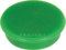 FRANKEN Magnete Stark Rund, 10 Stück, Hochwertige Haftmagnete für Büro, Haushalt, Werkstatt mit hoher Haftkraft, ideal für Whiteboards, Kühlschrank, Plantafeln oder Schaukästen, 38 mm, Grün, HMS36 02