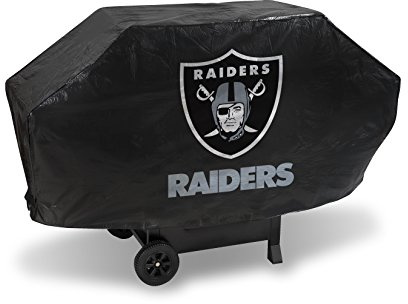 Rico Industries NFL Deluxe Grill Cover, BCB1701, Oakland Raiders, 68-inches Wide x 21-inches Deep x 35-inches High