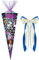 alles-meine.de GmbH mit 3-D Glitzer Effekt ! - Schultüte - Monster High - Schaurig schräg - 85 cm / 12 eckig - incl. große Schleife - Organza Abschluß - Zuckertüte - mit/oh..