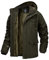 MAGCOMSEN Herren Winterjacken Fleece Gefüttert Übergangsjacke US Militär Jacken Männer Outdoor Arbeitsjacke Warm Wiinter Kapuzenjacke Armeegrün S