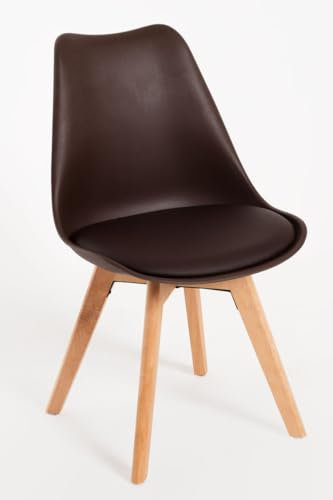 Regalos Miguel - Packs Sillas Comedor - Pack 4 Sillas Synk Basic - Marrón