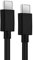 CELLONIC Cable de Datos USB Universal 1m de PVC para Smartphone, GPS, Tablet, smartwatch y más - Cable Carga USB C Type C a USB C Type C 2.0 3A (PD 60W) Negro