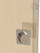 BricoShopping® Juego de tiradores para puerta interior de madera de armario deslizante, kit sin cerradura empotrable, gancho y trinquete ciego, cuadrada, boquilla de acero (cuadrado S/cerradura, cromo