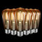 MASTERY MART E27 Vintage Light Bulbs, Non-Dimmable, 2500K Warm White, 6.5W 60W Equivalent, Retro Amber Glass ST64 Filament LED Bulb, Edison Screw Cap, 650 Lumens, Pack of 6