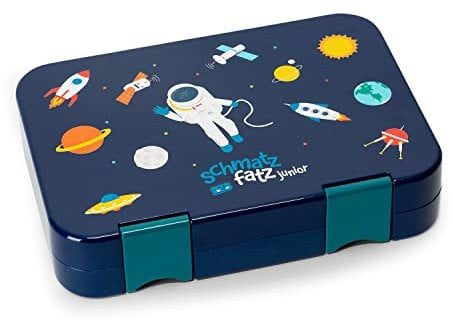 schmatzfatz Lunchbox für Kinder, Lunchbox, Bentobox, bunt, Lunchbox für Kinder, BPA-frei, Lunchbox, wasserdicht und spülmaschinenfest, Lunchbox und Brotaufstrich
