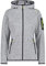 CMP - Giacca da Donna con Cappuccio, Grey-Limone, 46