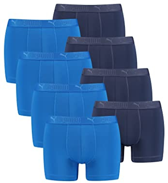 PUMA Boxershorts Herren 8er Pack Sport Mikrofaser + elastisch/Funktionsunterhosen Männer (S - XL)